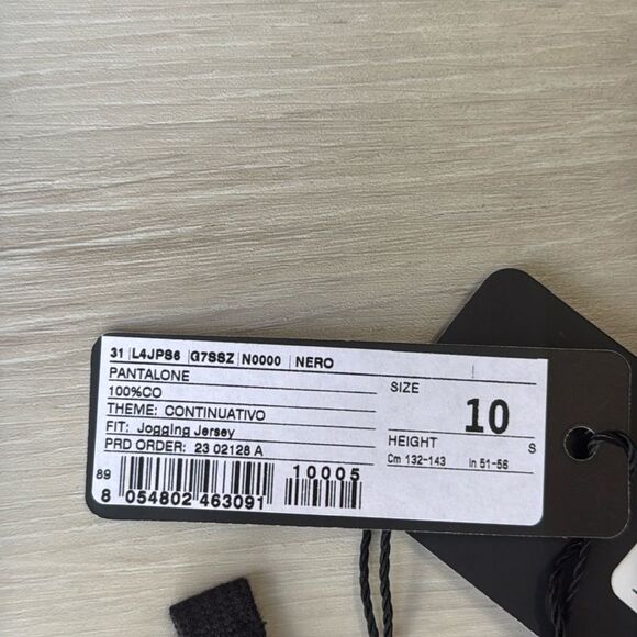 Dolce & Gabbana Pantalone Jersey Joggers Black size 10 NWT - Picture 6 of 9